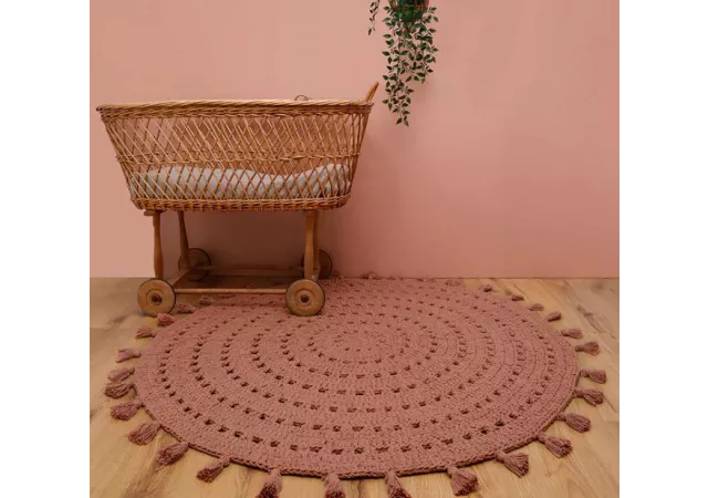tapijt Nila Roze (diameter 120cm)