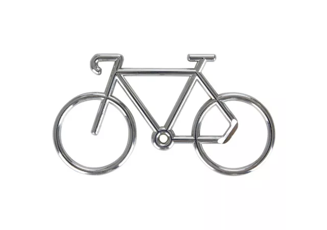 Flesopener fiets zilver