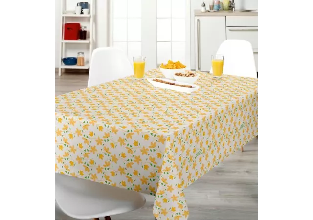 TAFELLAKEN CAPTAIN COOK bloom bloom - lemonade (160x130cm)