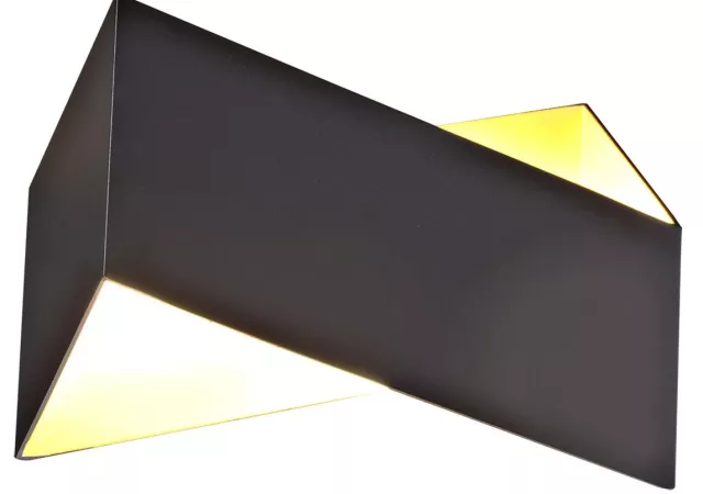 Wandlamp zwart/goud excl. led
