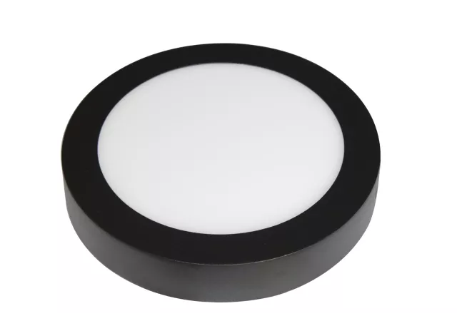 Wandlamp  rond-22,5cm zwart (incl. LED)