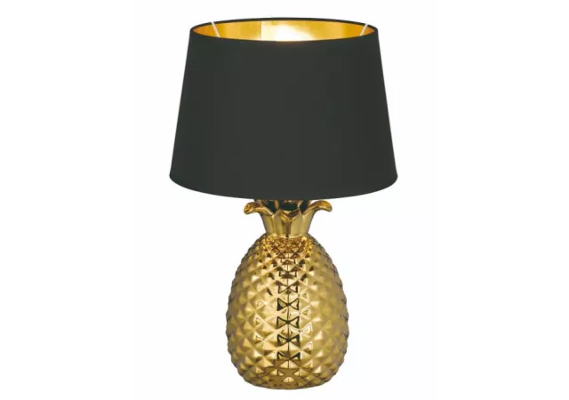 Tafellamp Pineapple zwart/goud (excl. Lamp)