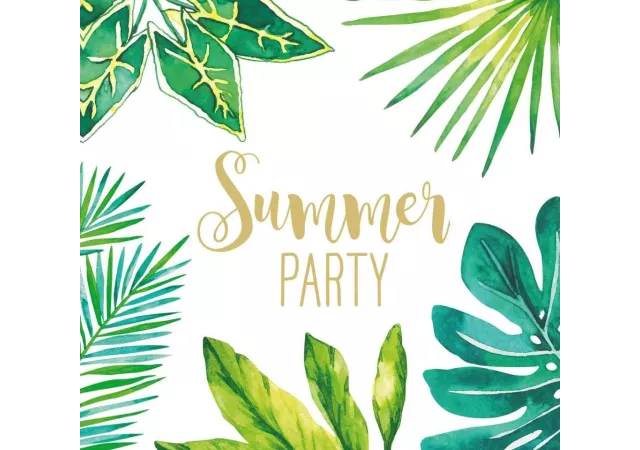 Servetten jungle summer party (33x33)