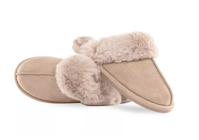 Pantoffels snuggs beige maat 38/39