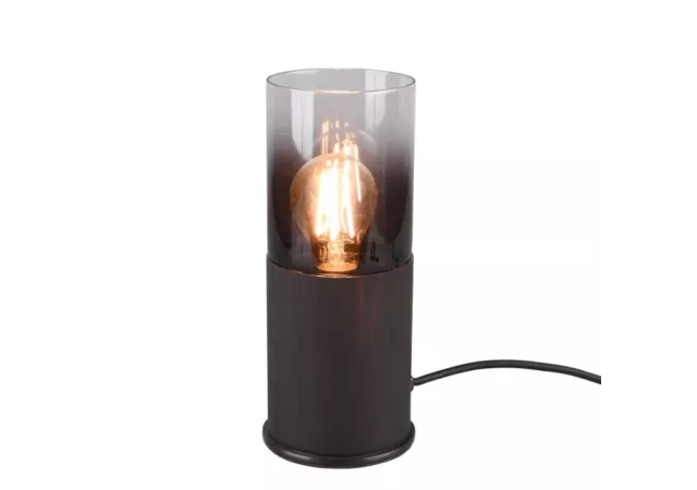 Tafellamp Robin zwart/rookkleur (excl. Led)