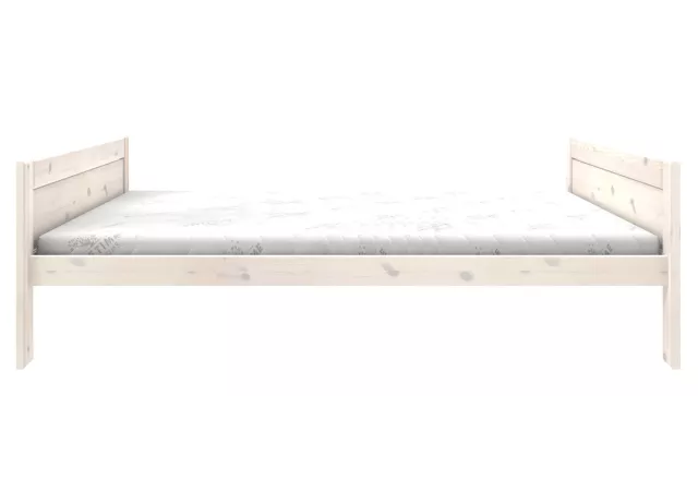 Basisbed whitewash met luxe lattenbodem (140x200cm)