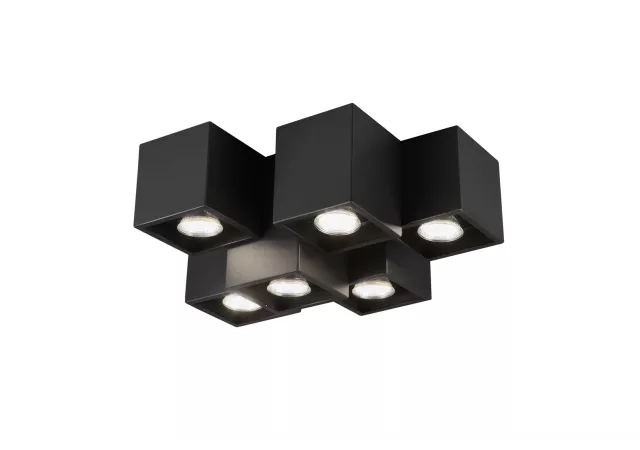 Fernando plafondlamp mat zwart (excl. LED)