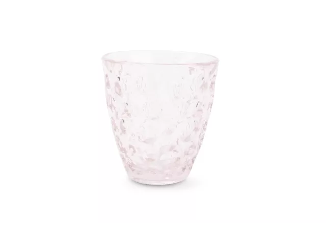 bubble glas roze set van 4