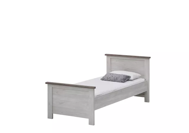 Bed 90x200cm (white oak)