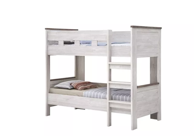 Stapelbed 90x200cm (white oak)