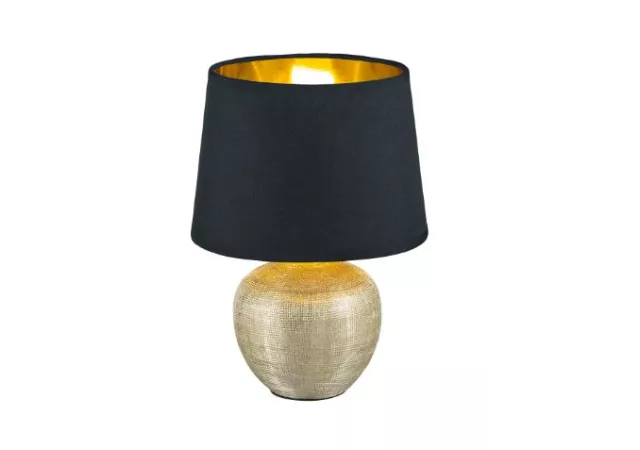 Tafellamp Luxor zwart/goud (excl. Led)