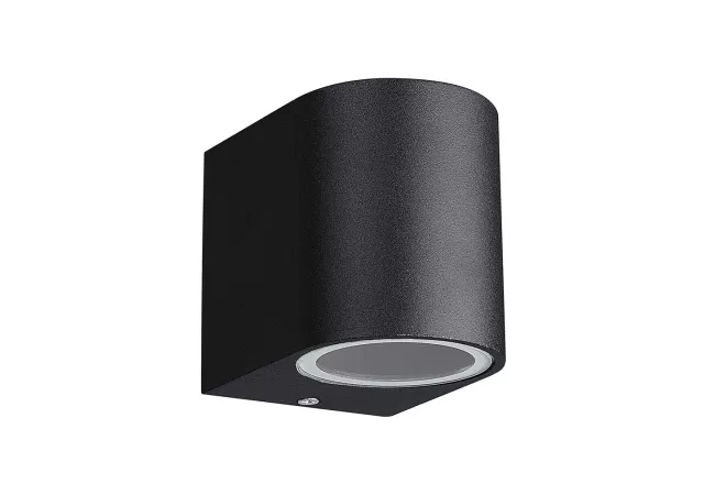 Wandlamp 8cm zwart (excl. Led)