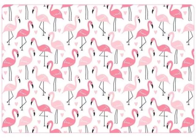 placemat antislip pink flamingo 30x45