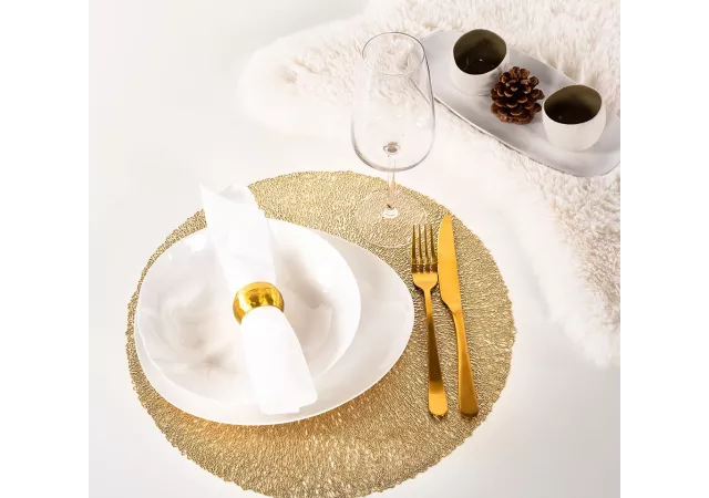 Capelinni placemat gold (diam:38cm)