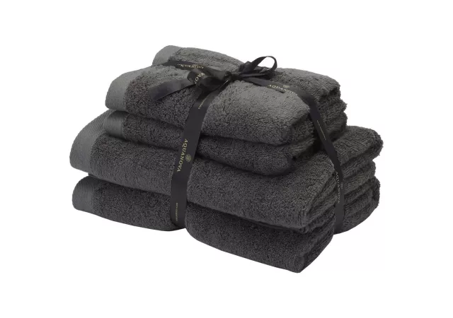 Handdoekenset dark grey (2 handdoeken en 2 badlakens)
