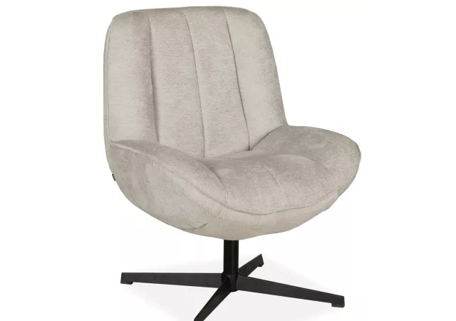 Draaifauteuil stof beige