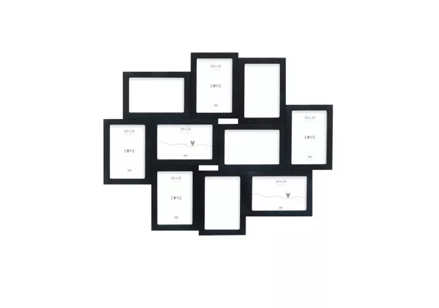 Multifotokader zwart (10x15)